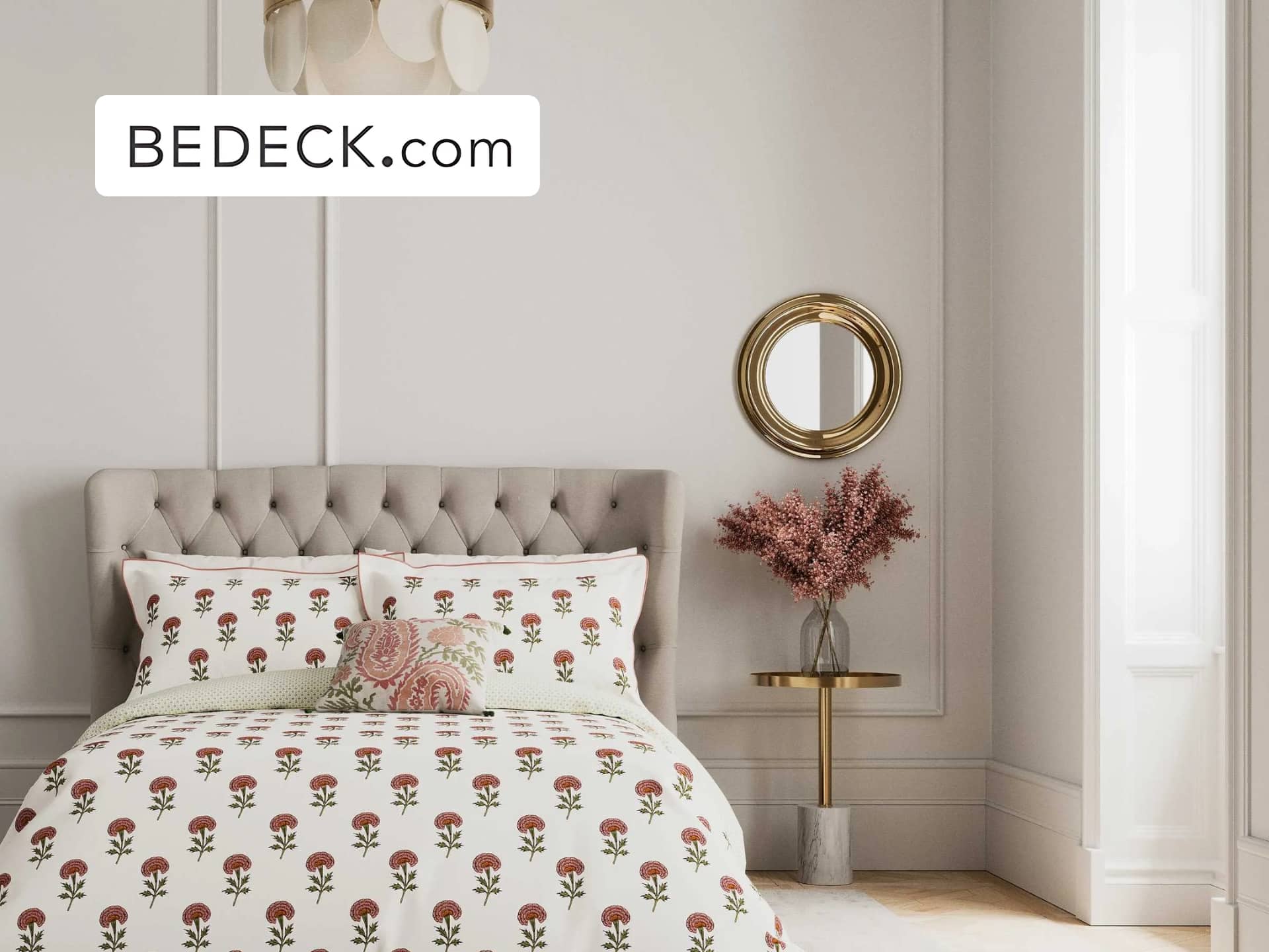 Bedeck Home: Luxurious bedding collection on a bed, featuring a duvet cover, pillows, and throw. Shop the latest designs for your bedroom.