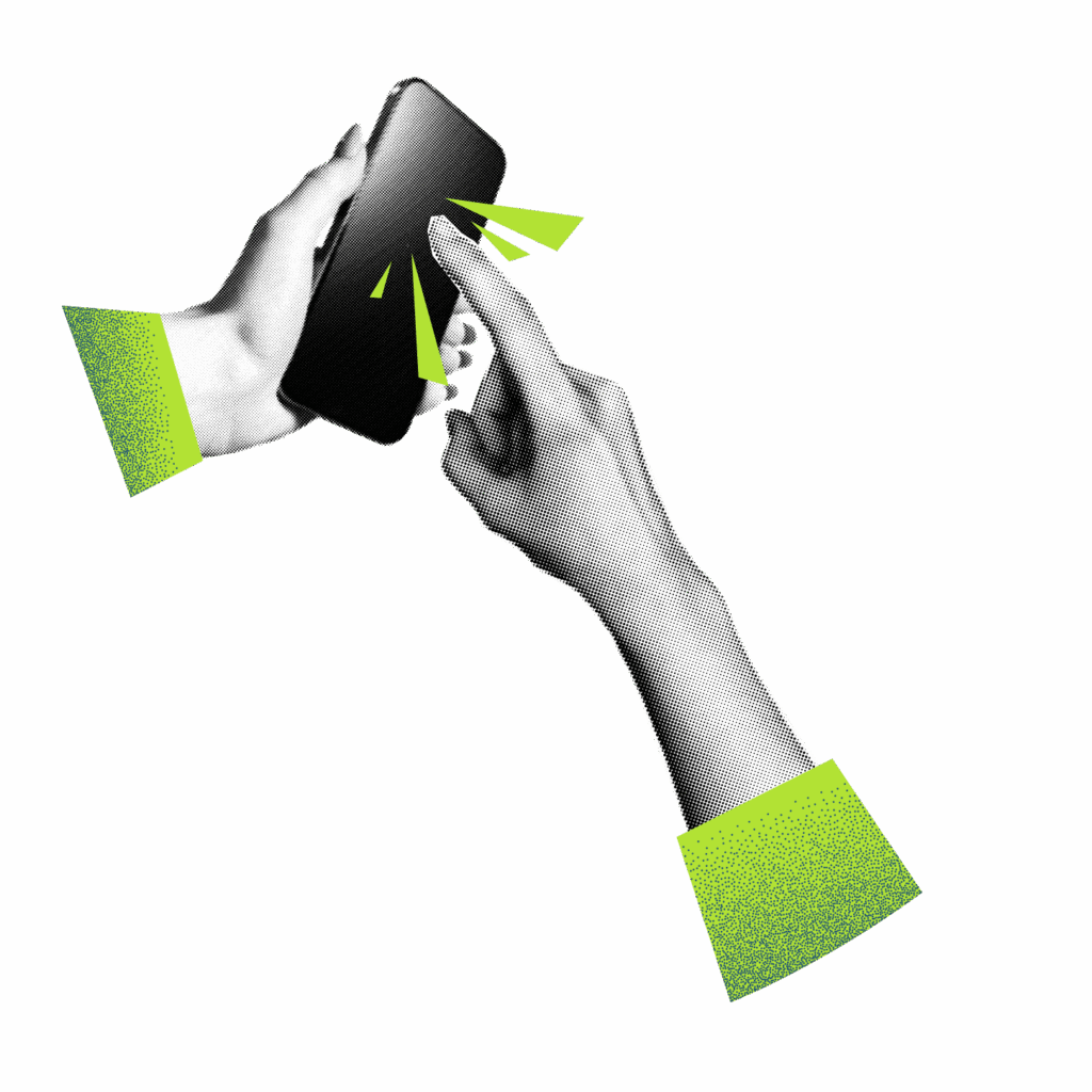 Man'S Hand Holding A Smartphone