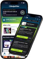 Screenshot of BudgetFitter app interface